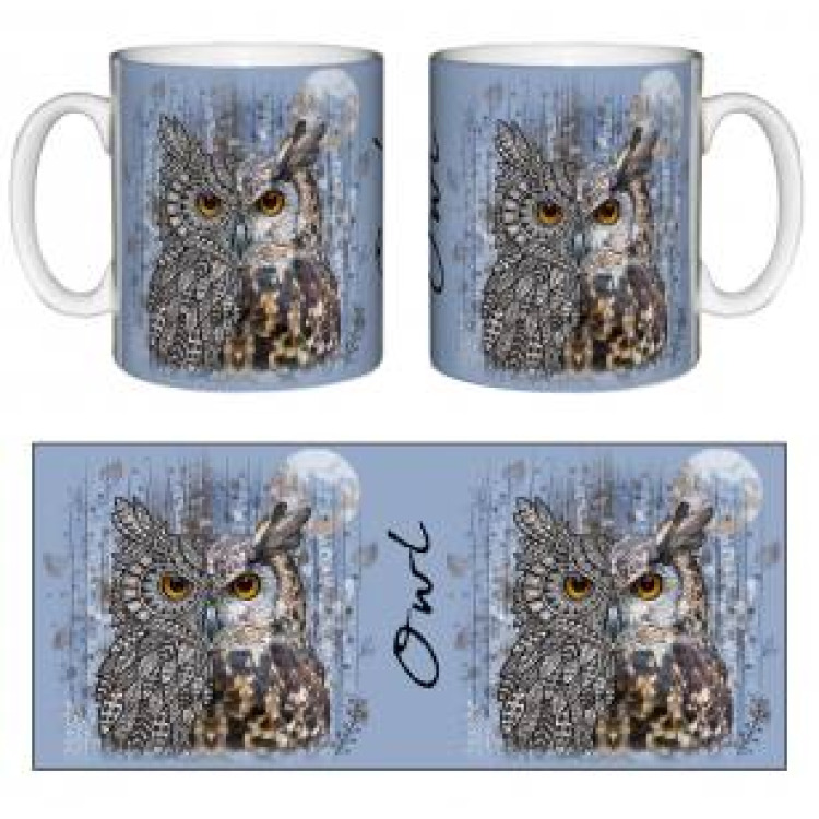 Mug blanc Hibou Native Tribes Blanc Taille unique