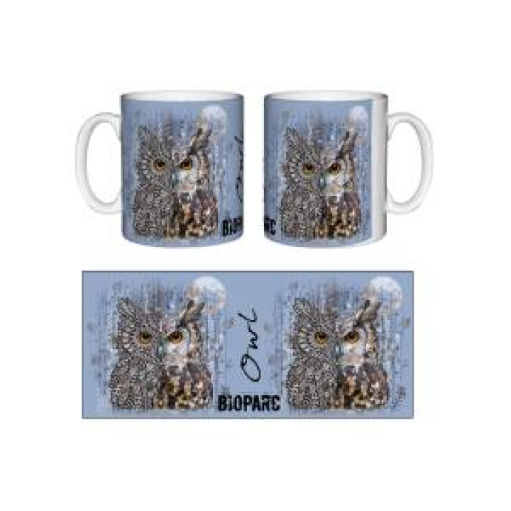 Mug blanc Hibou Tribes Bioparc Blanc Taille unique