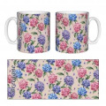Mug blanc Hortensia Bretagne Blanc Taille unique