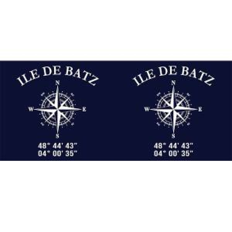 Mug blanc &Icirc;le de Batz GPS Blanc Taille unique