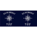 Mug blanc &Icirc;le de Br&eacute;hat GPS Blanc Taille unique