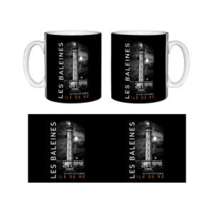 Mug blanc Île de Ré le Phare des Baleines Blanc Taille unique