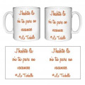 Mug blanc J'habite Ou Tu Pars en Vacances... La Turballe Inscription Vieux Orange Blanc Taille uniqu