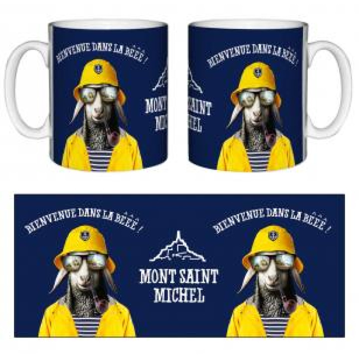 Mug blanc la Beee du Mont Saint Michel Blanc Taille unique