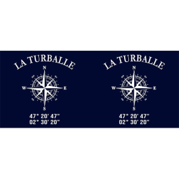 Mug blanc La Turballe GPS Blanc Taille unique