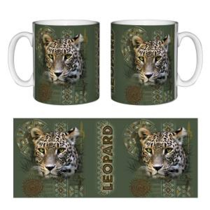 Mug blanc Léopard Intemporel Blanc Taille unique