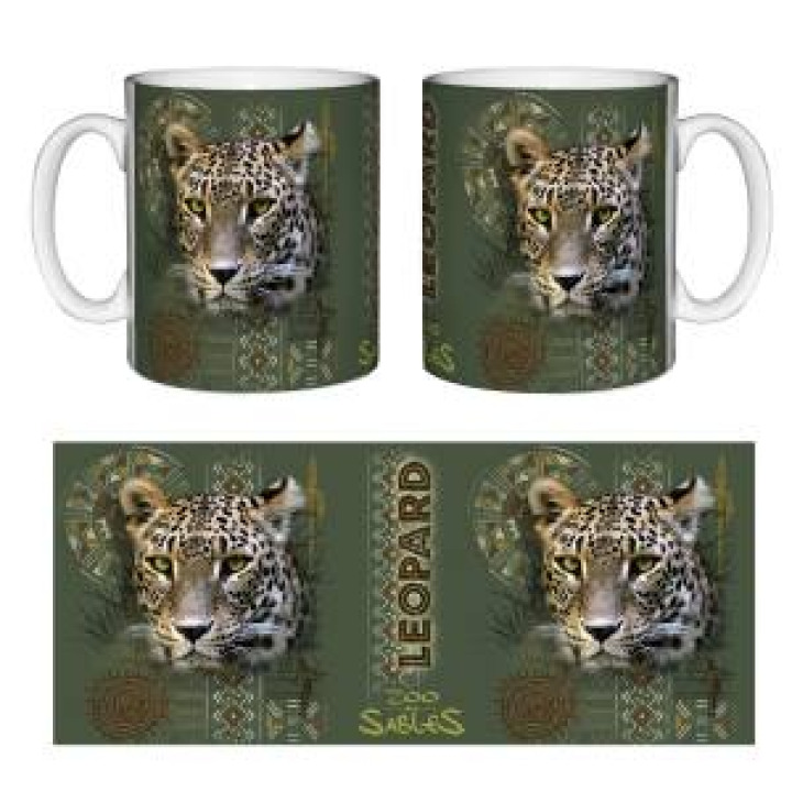 Mug blanc Léopard Intemporel Zoo des Sables dOlonne Blanc Taille unique