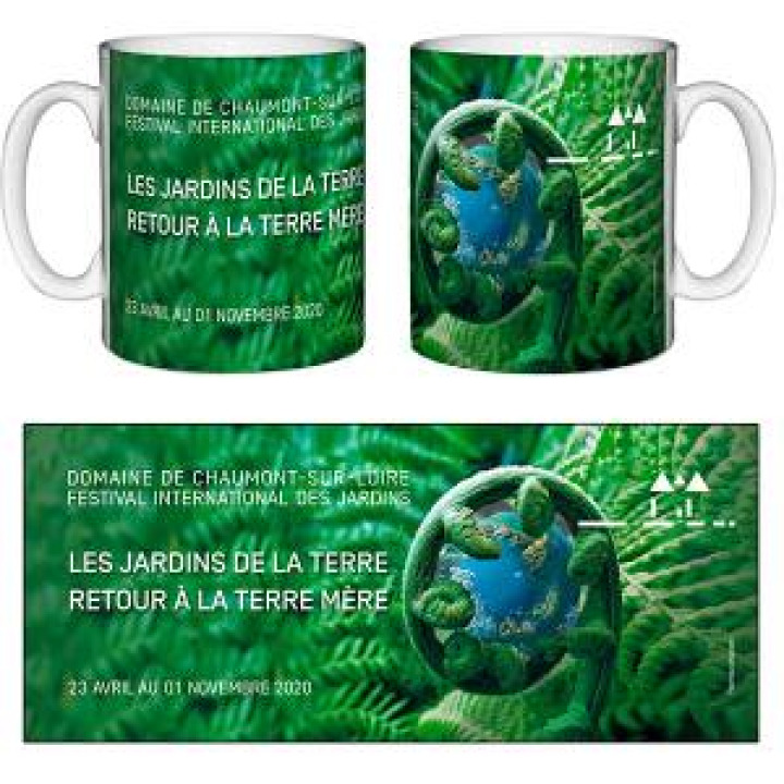 Mug blanc Les Jardins de la Terre Chaumont sur Loire Blanc Taille unique