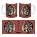 Mug blanc Lion Tribes Zooparc de Tregomeur Blanc Taille unique
