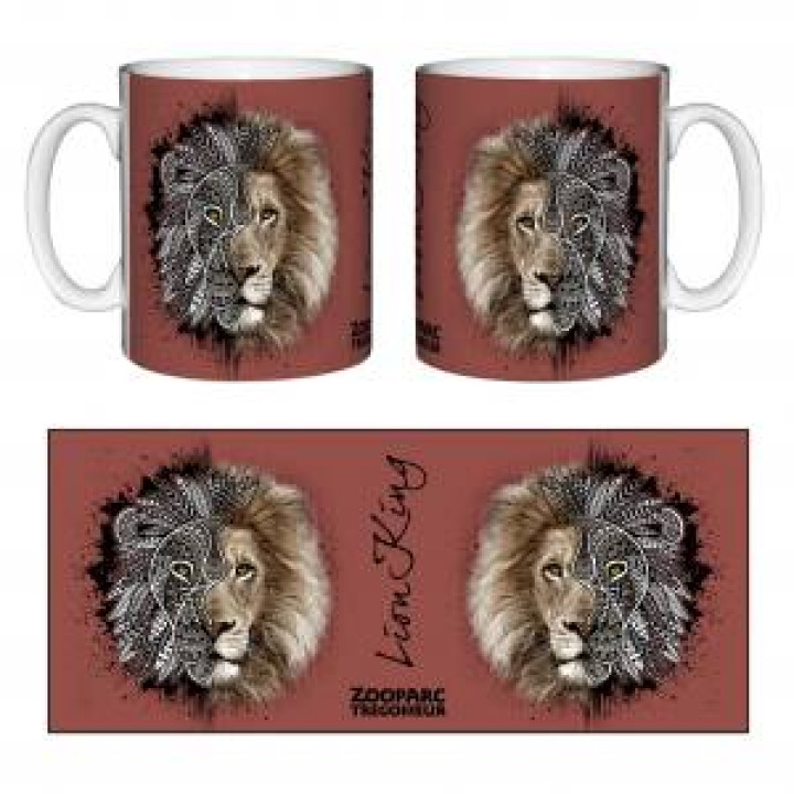 Mug blanc Lion Tribes Zooparc de Tregomeur Blanc Taille unique
