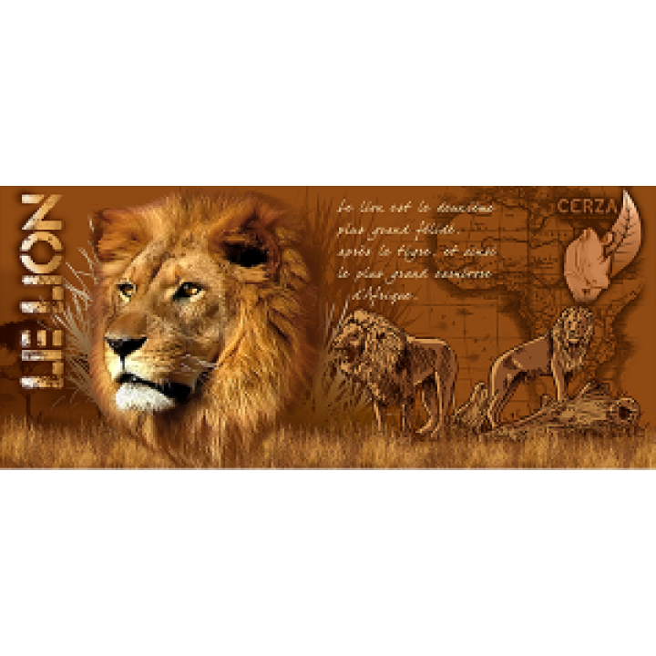 Mug blanc Lion Zoo de Cerza Blanc Taille unique