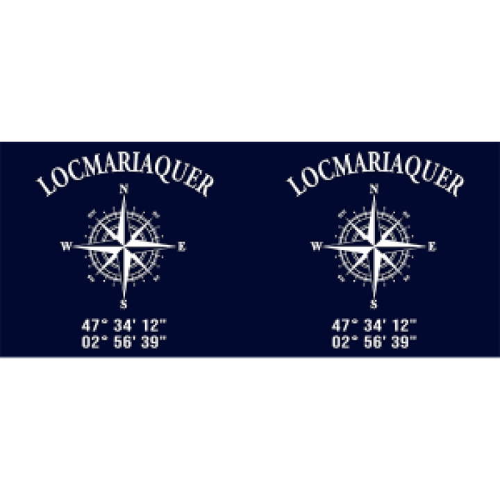 Mug blanc Locmariaquer GPS Blanc Taille unique