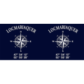 Mug blanc Locmariaquer GPS Blanc Taille unique