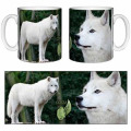 Mug blanc Loup Blanc Cerza Blanc Taille unique