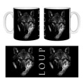 Mug blanc Loup Gamme Black Blanc Taille unique