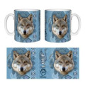 Mug blanc Loup Intemporel Parc Animalier des Pyrénées Blanc Taille unique