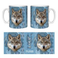 Mug blanc Loup Intemporel Parc Animalier d’Auvergne Blanc Taille unique