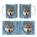 Mug blanc Loup Intemporel Blanc Taille unique