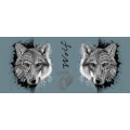 Mug blanc Loup Natives Tribes Bleu Citadel Cerza Blanc Taille unique