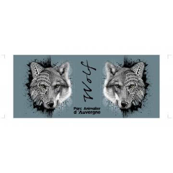 Mug blanc Loup Tribes Parc Animalier dAuvergne Blanc Taille unique
