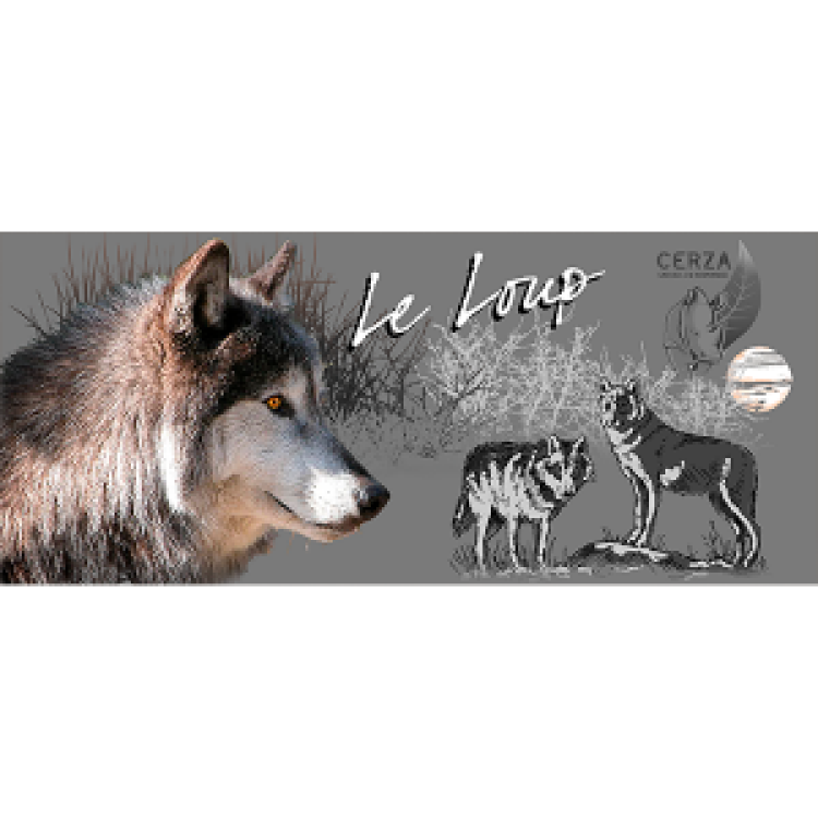 Mug blanc Loup Zoo de Cerza Blanc Taille unique