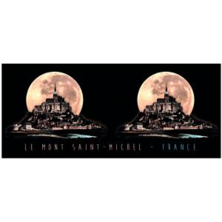 Mug blanc Lune Mont Saint Michel Blanc Taille unique