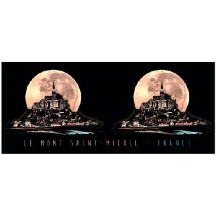 Mug blanc Lune Mont Saint Michel Blanc Taille unique