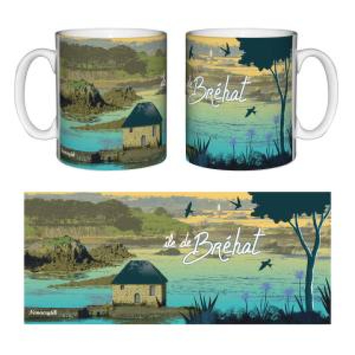Mug blanc Maison Bateau Île de Bréhat Blanc Taille unique