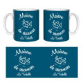 Mug blanc Maison de Vacances Poisson La Turballe Blanc Taille unique