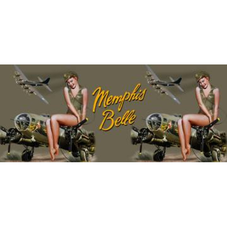 Mug blanc Memphis Belle Avion + Fille Blanc Taille unique