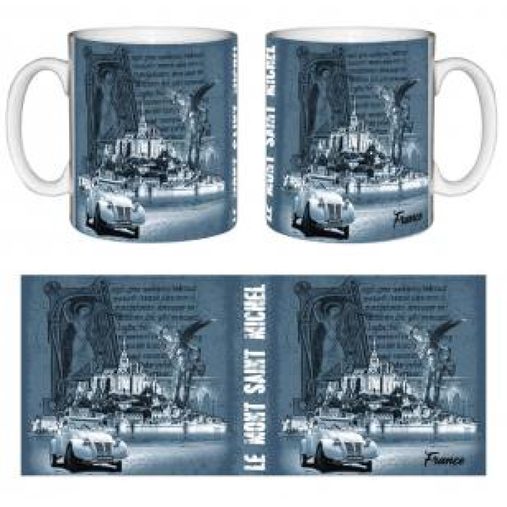 Mug blanc Mont Saint Michel  2 CV Mont Saint Michel Blanc Taille unique