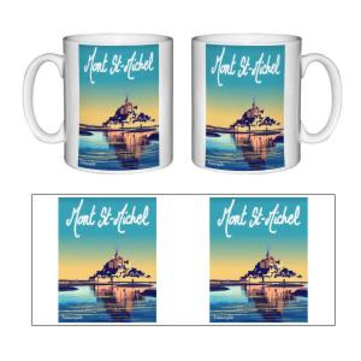 Mug blanc Mont Saint Michel Blanc Taille unique