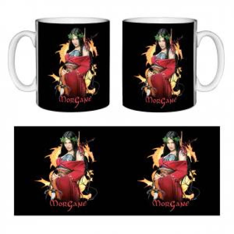 Mug blanc Morgane Dragon Blanc Taille unique