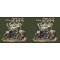 Mug blanc Moto Am&eacute;ricaine Vintage D-Day 6/6 1944 Blanc Taille unique