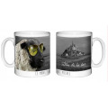 Mug blanc Mouton Lunettes Mont Saint Michel Blanc Taille unique