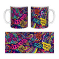 Mug blanc Multicolore Triskel Breizh Ma Bro Blanc Taille unique