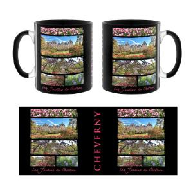 Mug blanc Multivues les Jardins du Château Cheverny Blanc Taille unique