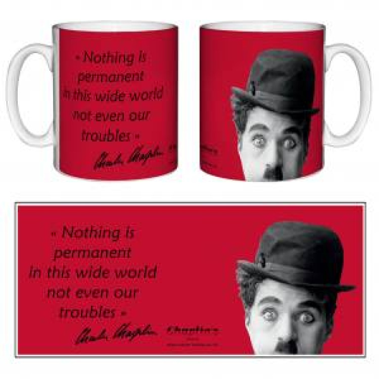 Mug blanc Nothing Is... Chaplin's Blanc Taille unique