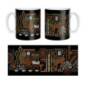 Mug blanc Origine Frise Gorille Vallée des Singes Blanc Taille unique