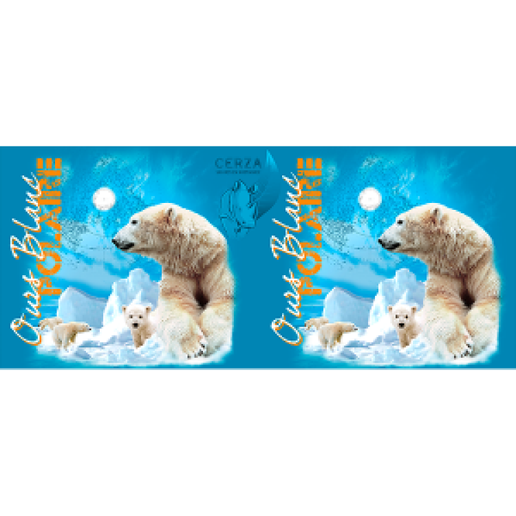 Mug blanc Ours Blanc Zoo de Cerza Blanc Taille unique