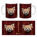 Mug blanc Panda Roux Intemporel (Rouge Orange) Réserve de la Haute Touche Blanc Taille unique