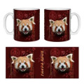 Mug blanc Panda Roux Intemporel Blanc Taille unique