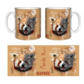 Mug blanc Panda Roux Native Tribes Bioparc (Orangé Rouge Clair) Blanc Taille unique