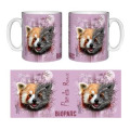 Mug blanc Panda Roux Native Tribes Bioparc (Violine Rose Clair) Blanc Taille unique