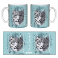 Mug blanc Panthère des Neiges Native Tribes Bioparc Blanc Taille unique
