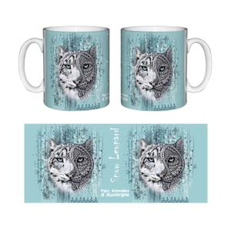 Mug blanc Panthère des Neiges Native Tribes Parc Animalier d’Auvergne Blanc Taille unique
