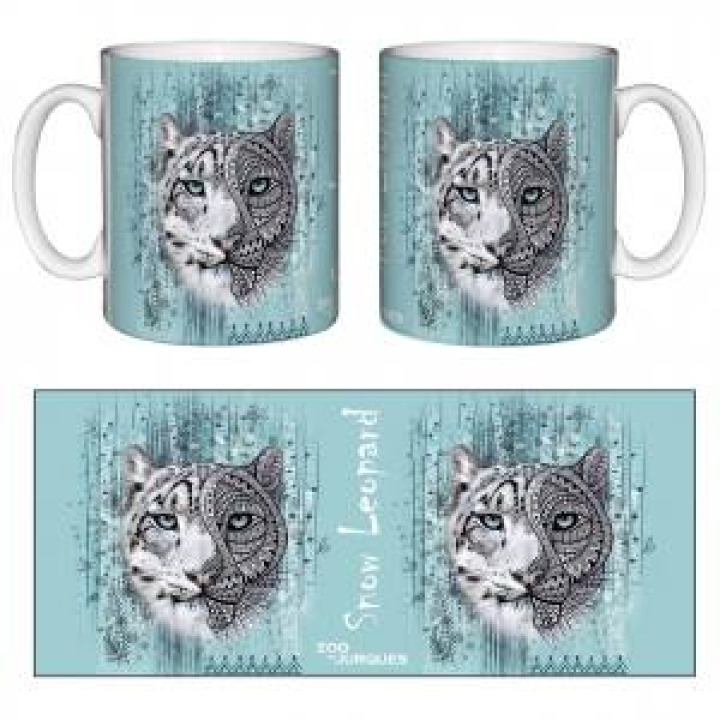Mug blanc Panthère des Neiges Native Tribes Zoo de Jurques Blanc Taille unique