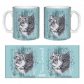 Mug blanc Panthère des Neiges Native Tribes Zooparc de Tregomeur Blanc Taille unique