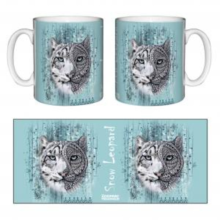 Mug blanc Panthère des Neiges Native Tribes Zooparc de Tregomeur Blanc Taille unique