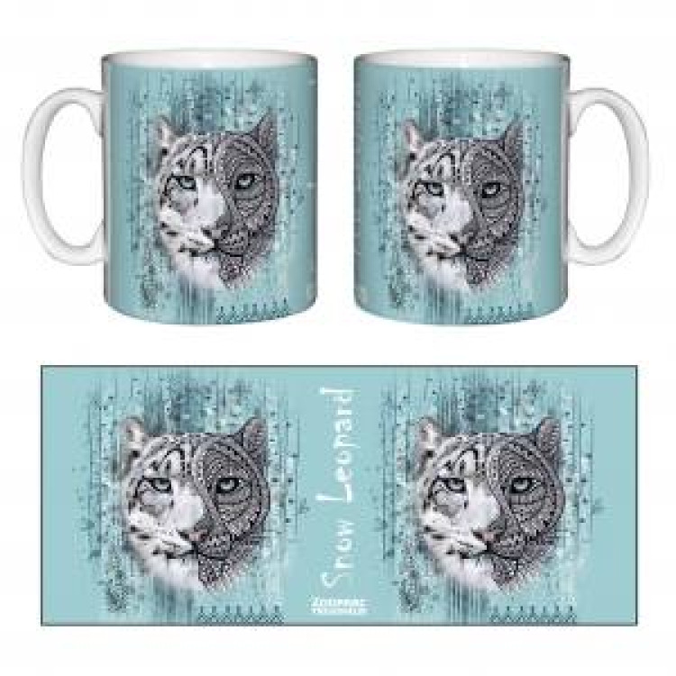 Mug blanc Panthère des Neiges Native Tribes Zooparc de Tregomeur Blanc Taille unique